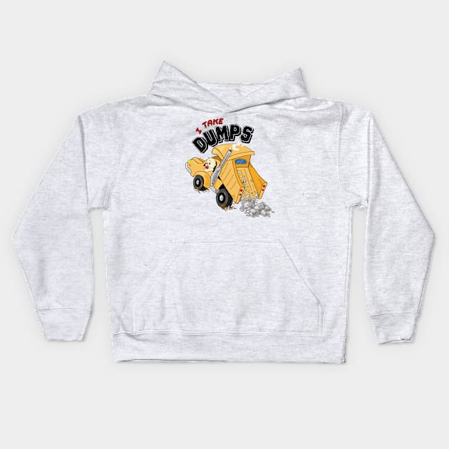 I take dumps, potty training Kids Hoodie by Overcast Studio